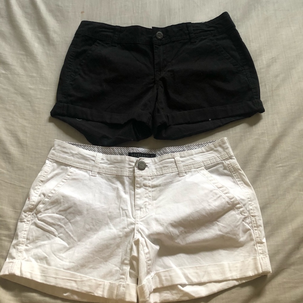Black and White Shorts.